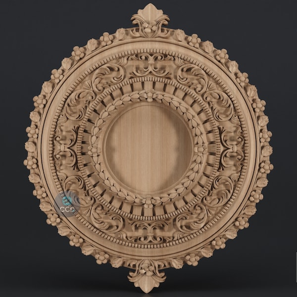 Carved Frame STL 3D Model, Carvign Frame, CNC Router Carving ArtCAM File, CNC files, Wood, Art, Wall Decor SKWF10200