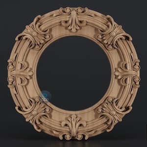 Carved Frame STL 3D Model, Carvign Frame, CNC Router Carving ArtCAM File, CNC files, Wood, Art, Wall Decor SKWF10126