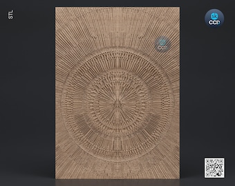 Wood Carving Art | Digital Files | Carving | Clock | Instant Download Files for CNC | 3D Model | 3D Printed Wall Art