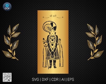 Swaminarayan | Wall Art | Indian God |  | Laser Cutting Design | DXF Vector | Cnc Instant Download File | Cnc Digital Design