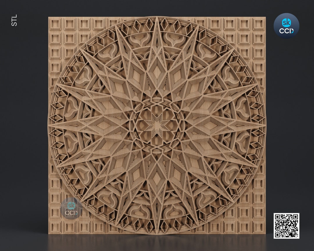 Wood Wall Art, Sol STL Model, CNC Router Carving Artcam File, Wall ...