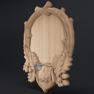 Carved Frame STL 3D Model, Carvign Frame, CNC Router Carving ArtCAM File, CNC files, Wood, Art, Wall Decor SKWF10238 image 3