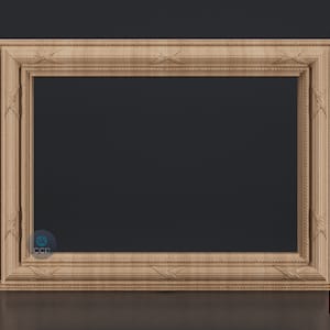 Carved Frame STL 3D Model, Carvign Frame, CNC Router Carving ArtCAM File, CNC files, Wood, Art, Wall Decor SKWF10117