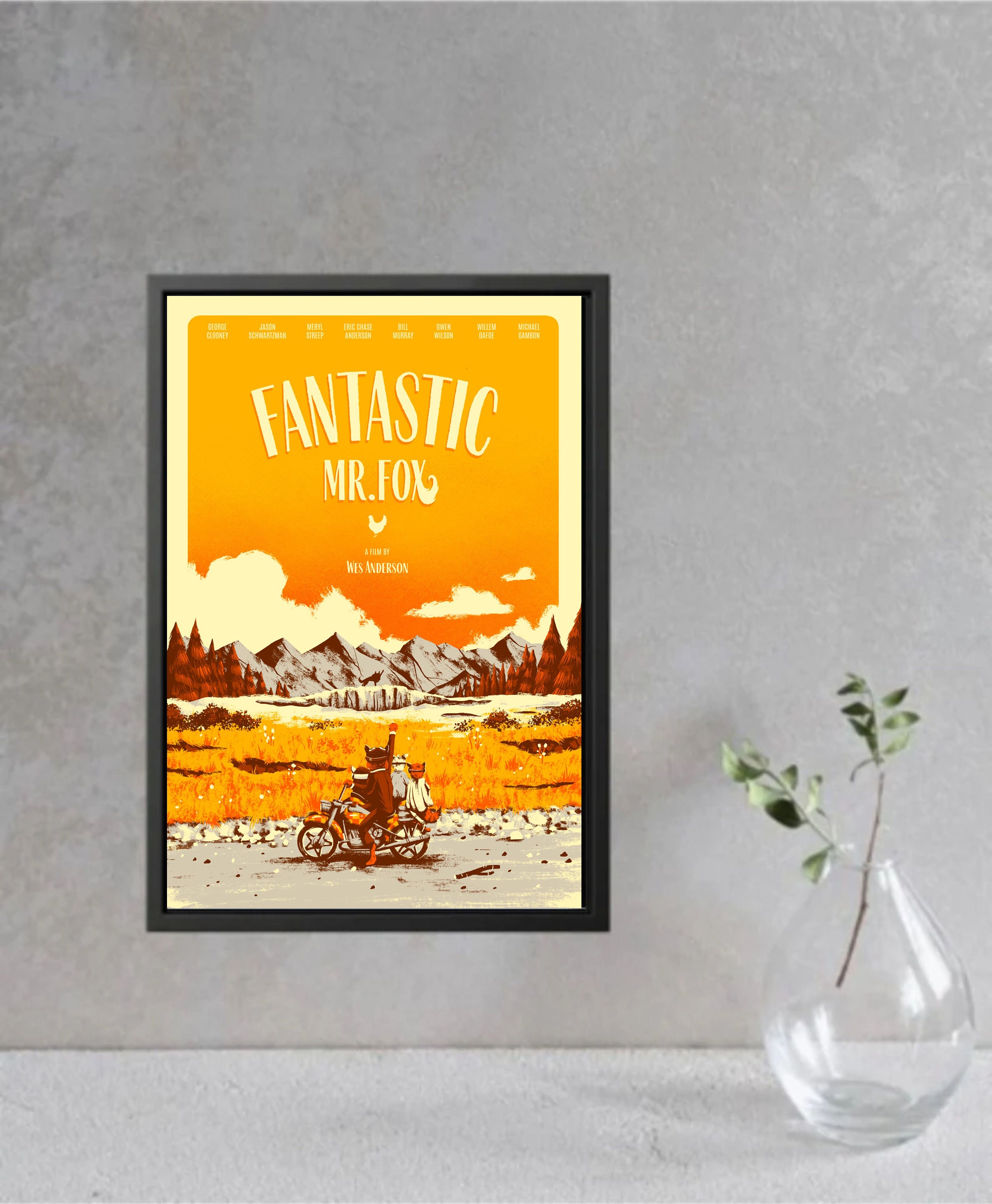 Fantastic Mr. Fox Leinwand-Poster 50x75cm - Wandkunst Für Wohnzimmer & Kinderzimmer