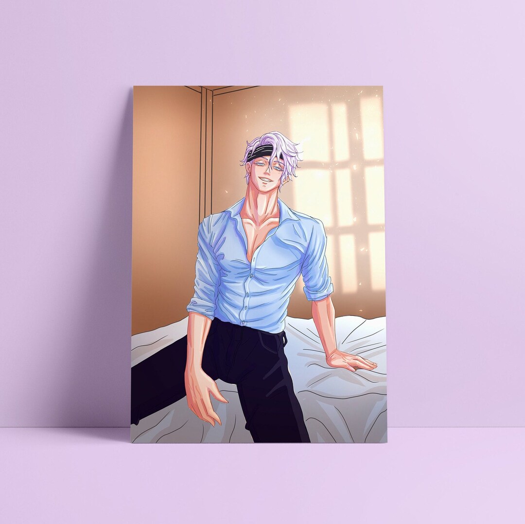 Gojo Satoru Art Print Japanese Anime Manga Jjutsu K4isen Illustration