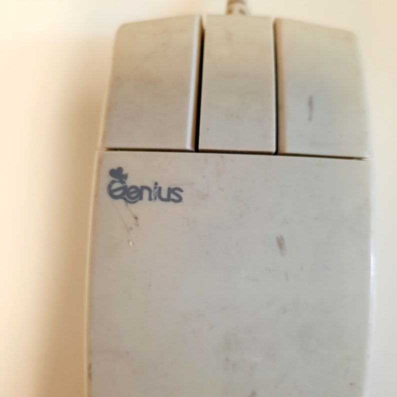 Rare vintage Genius mouse, 2-button working. image 2