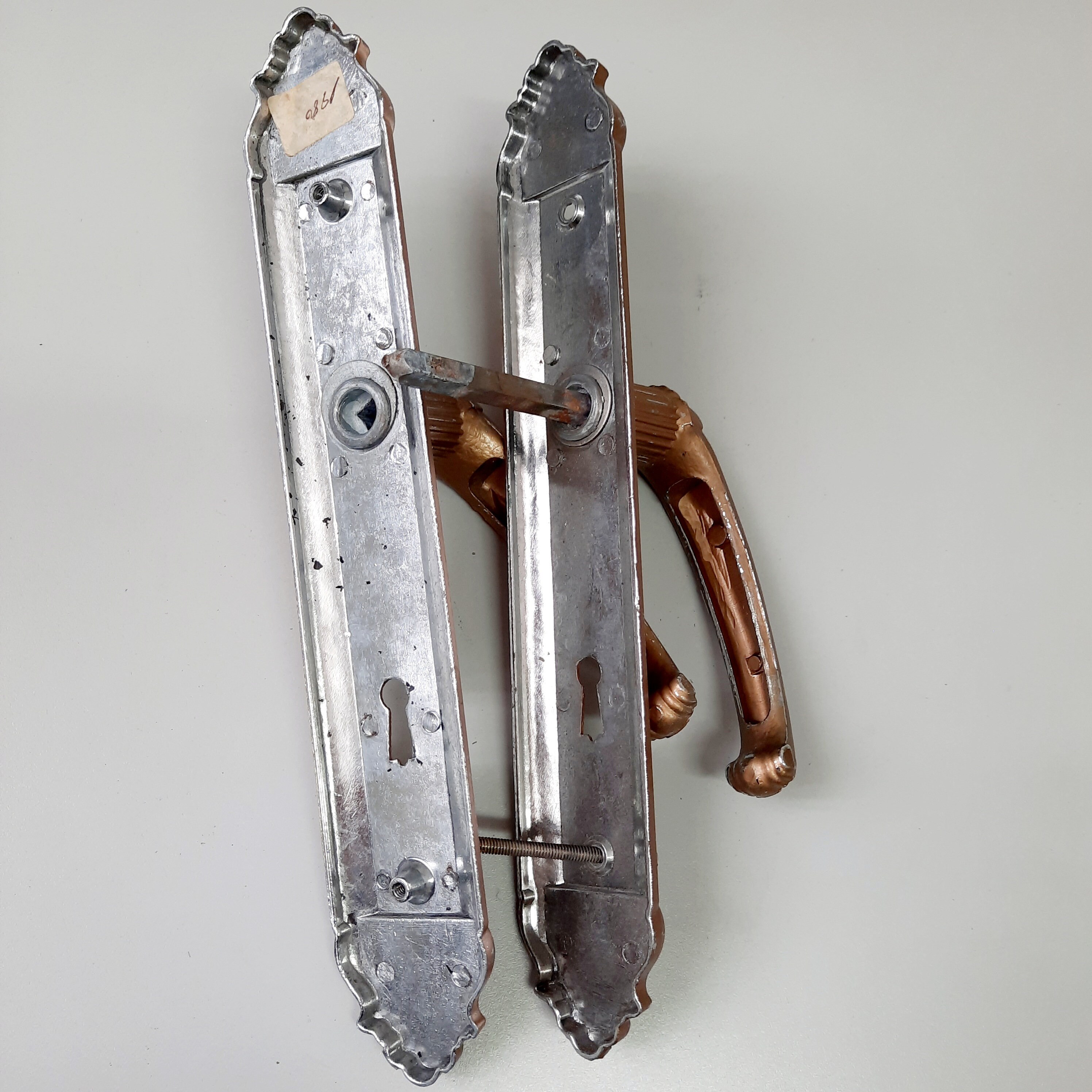 Vintage Door Handles. Aluminum Alloy Door Handles. Pair of - Etsy