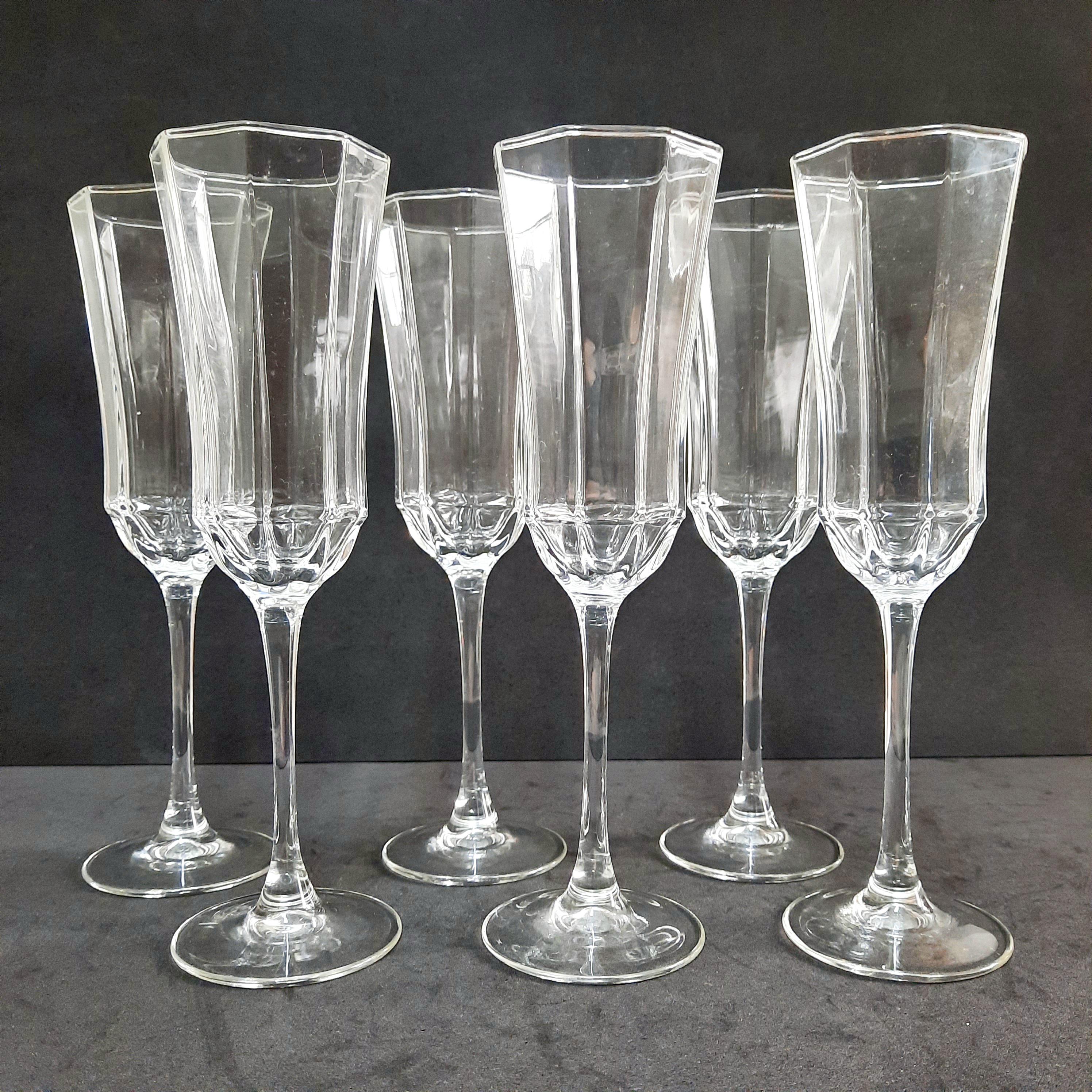 coupe à champagne Luminarc, Modèle Dolphy, 1970
