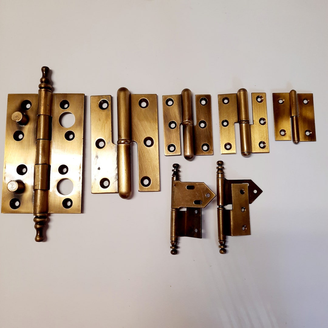 Door Hinges Are Brass. Decorative Door Hinges in Different Etsy