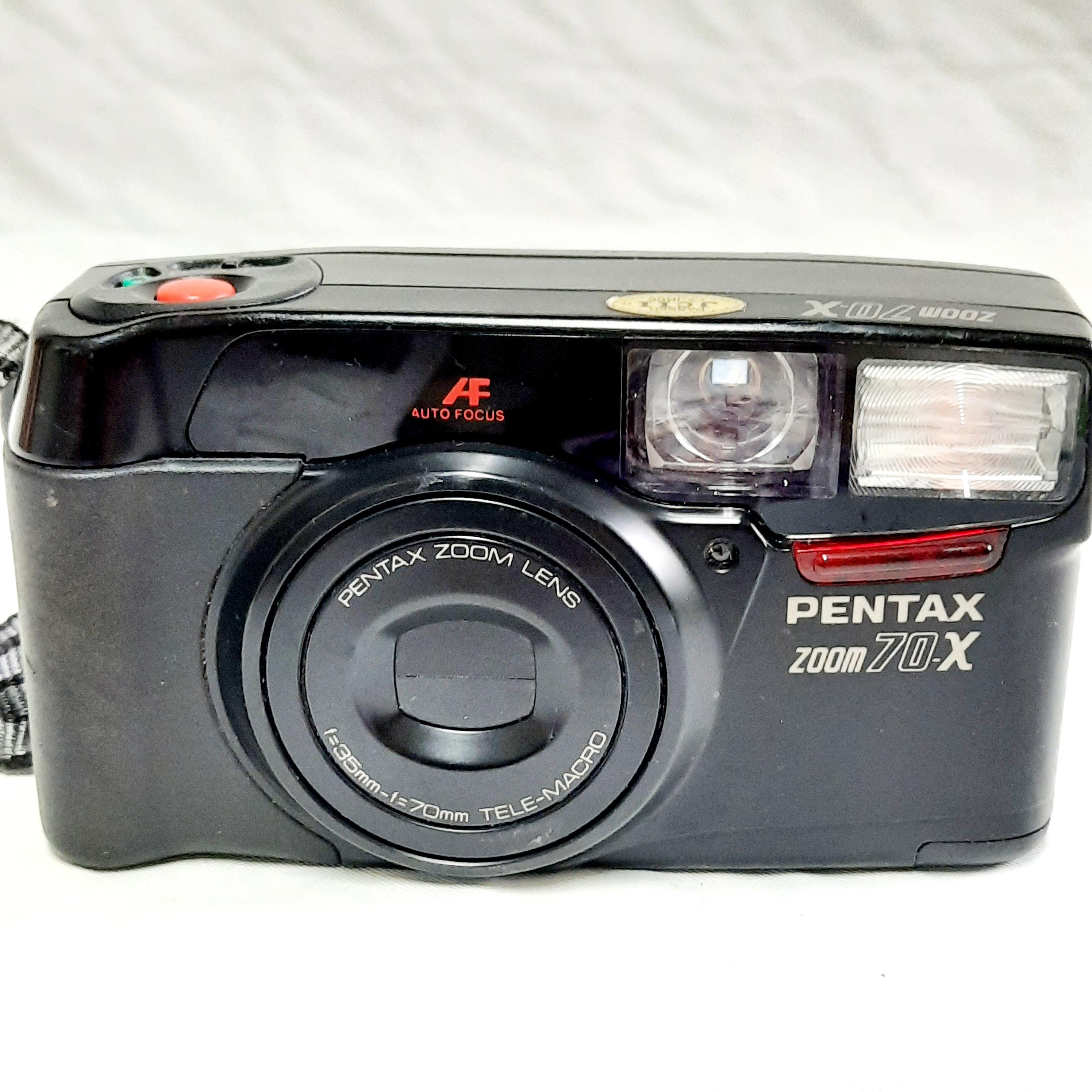 ヴィンテージペンタックスズーム70倍フィルムカメラ：コンパクトな