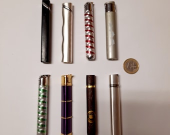 Vintage lighters. Gift lighters.Lighters of unusual shape. Collection of lighters. Metal lighters.