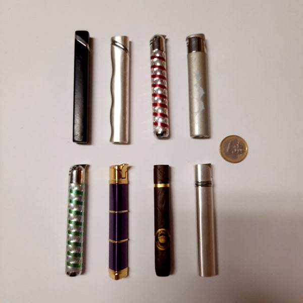 Vintage lighters. Gift lighters.Lighters of unusual shape. Collection of lighters. Metal lighters.