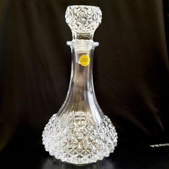 French Crystal Decanter - Cristal D'arques 'longchamps' 1980s - Etsy