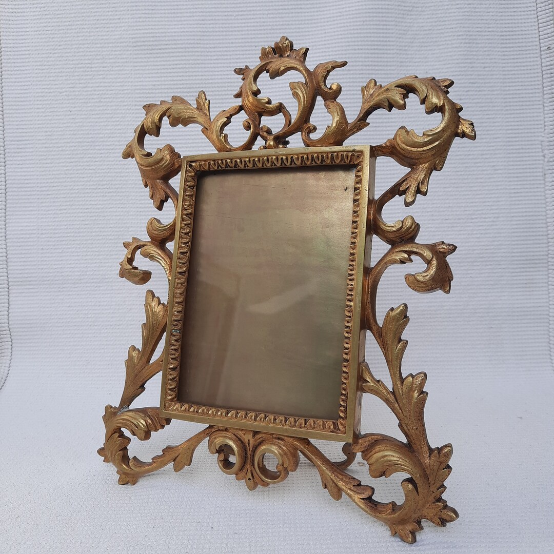 Antique Victorian Brass Rococo Photo Frame. Decorative Photo - Etsy
