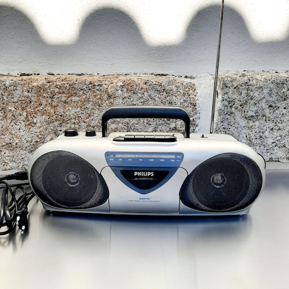 Vintage Philips Cassette Recorder: Stereo Tape Deck, Working Radio