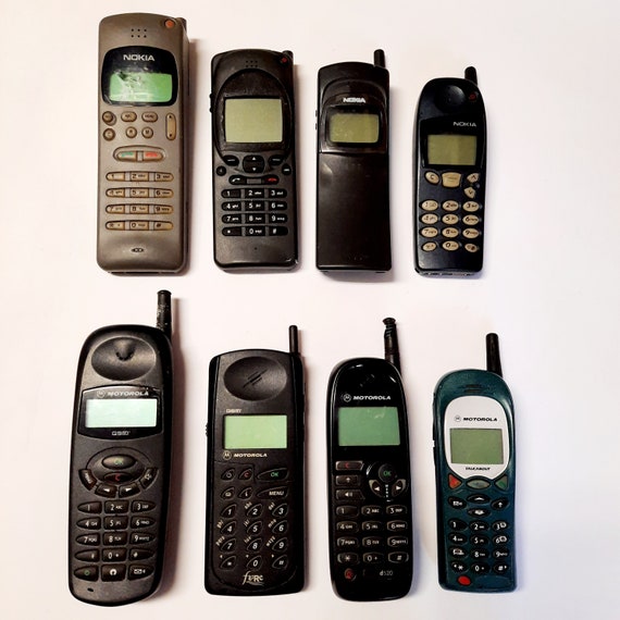 8 Vintage Mobile Phones Motorola Nokia. Rare Vintage Phones. Phones for  Spare Parts. 