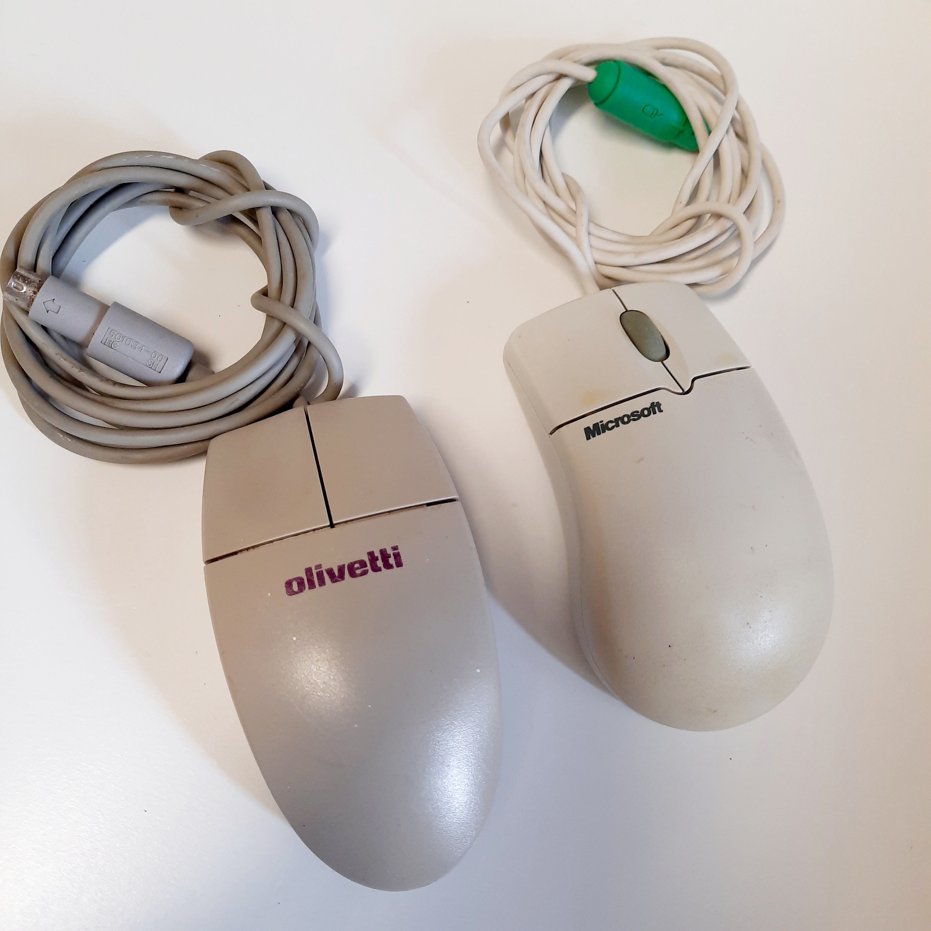 Rare vintage mice Genius, Olivetti, hp, Inkante, Microsoft, Siemens, Logitech, 2-button - working.