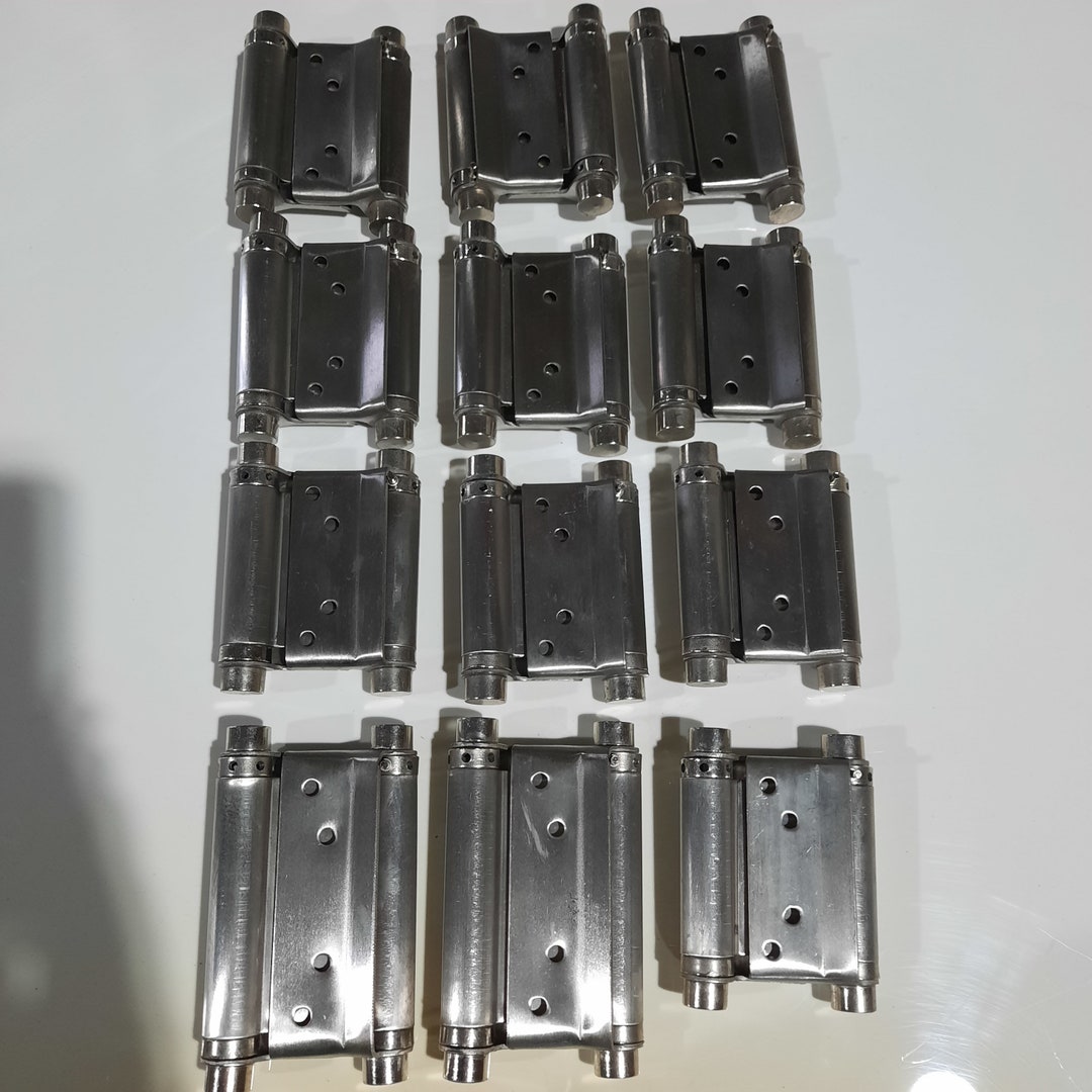 4 CAFE SWING DOOR Hinge Steel Swing Saloon Saloon Louvre Door Hinges Café Bar Pub Restaurant