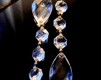 38mm Pendentif en Cristal en Forme de Larme, 10 pièces Pendentifs