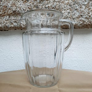 Vintage Anchor Hocking Glass Company Jarro de água Jarro de vidro transparente