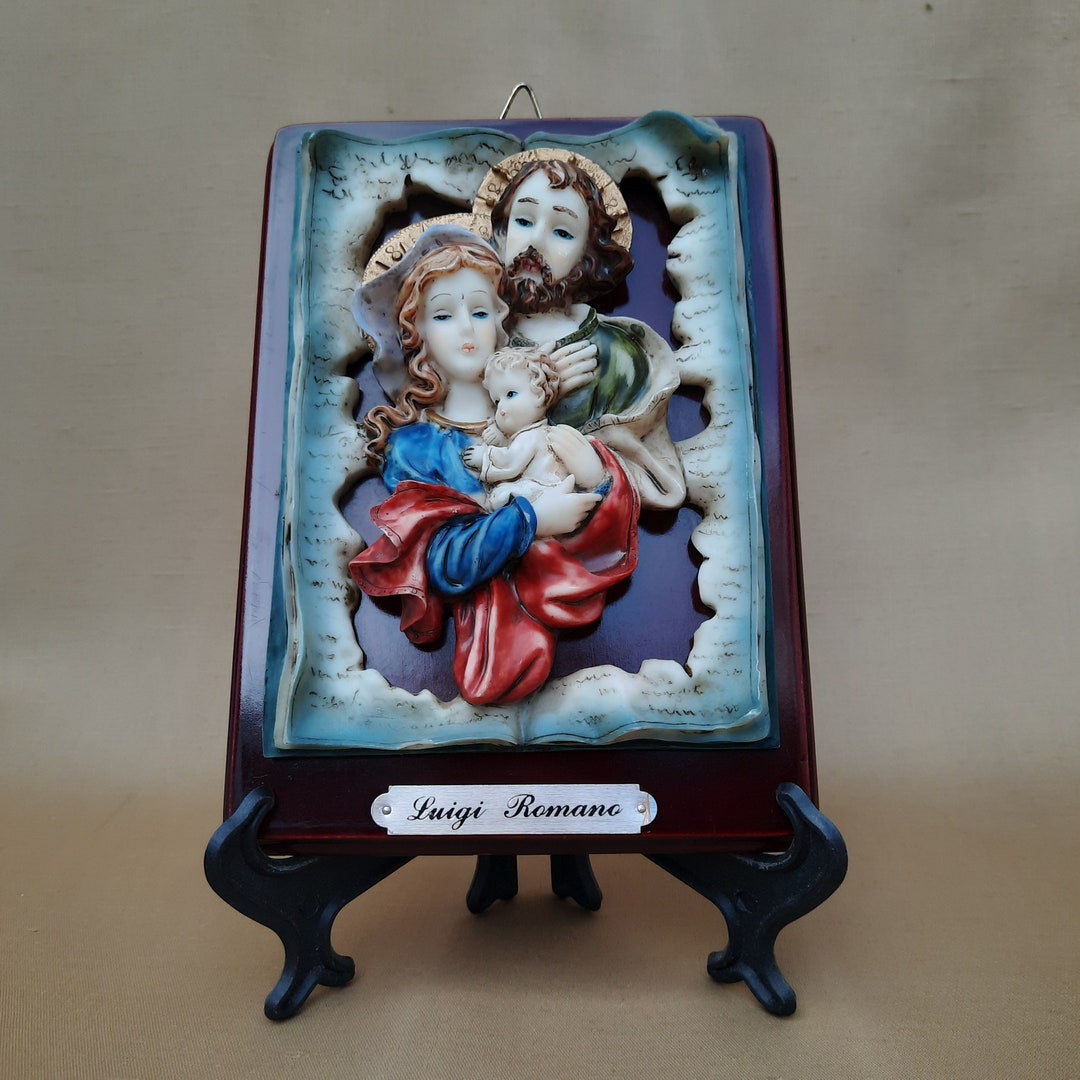 Wall Picture of the Holy Family From Marfinite. Bas-relief of the Holy ...