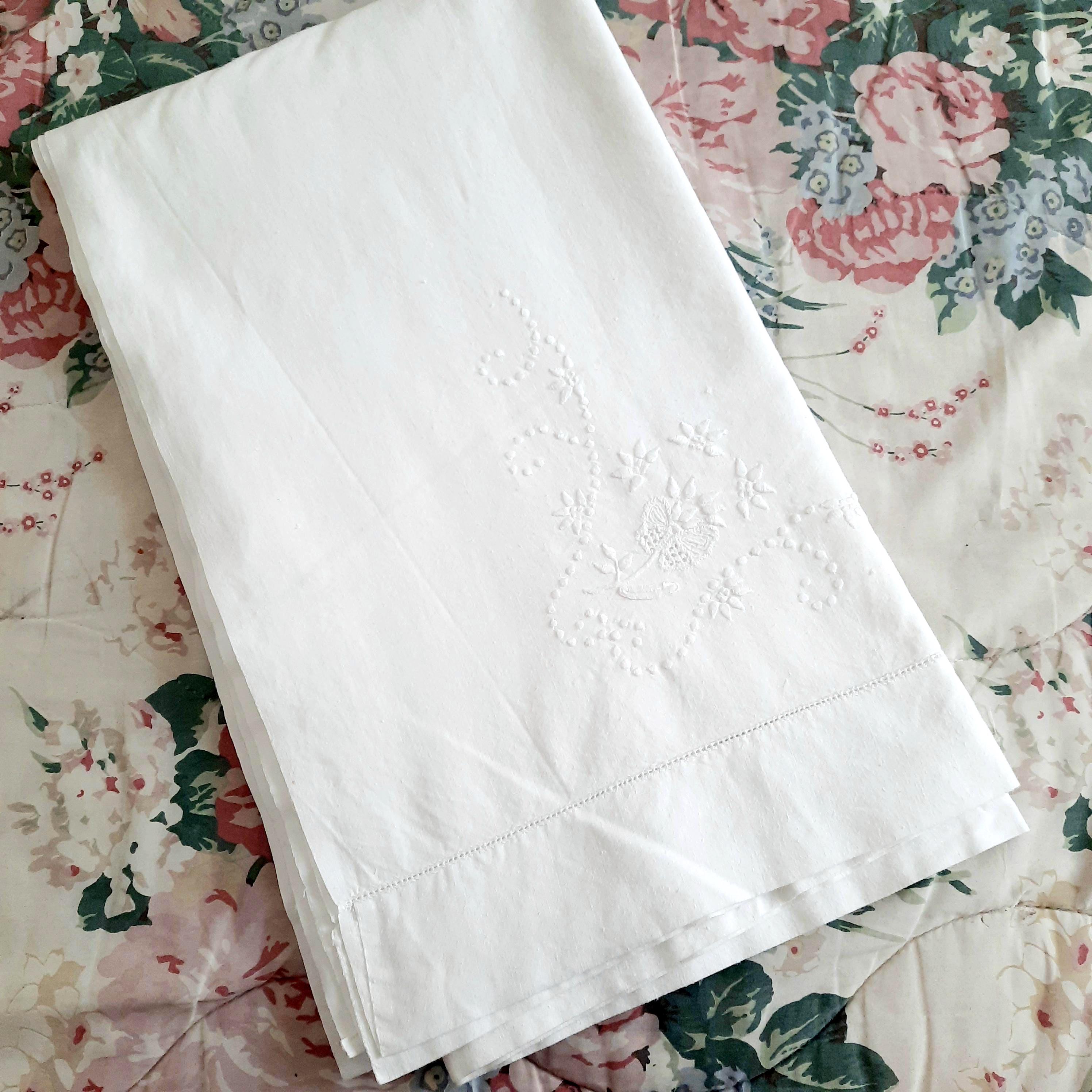 Drap pour lit de bébé vintage : Literie-housse en coton bio - France