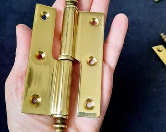 Bisagras de latón para puertas TUPAI - Bisagras decorativas doradas - Varios tamaños