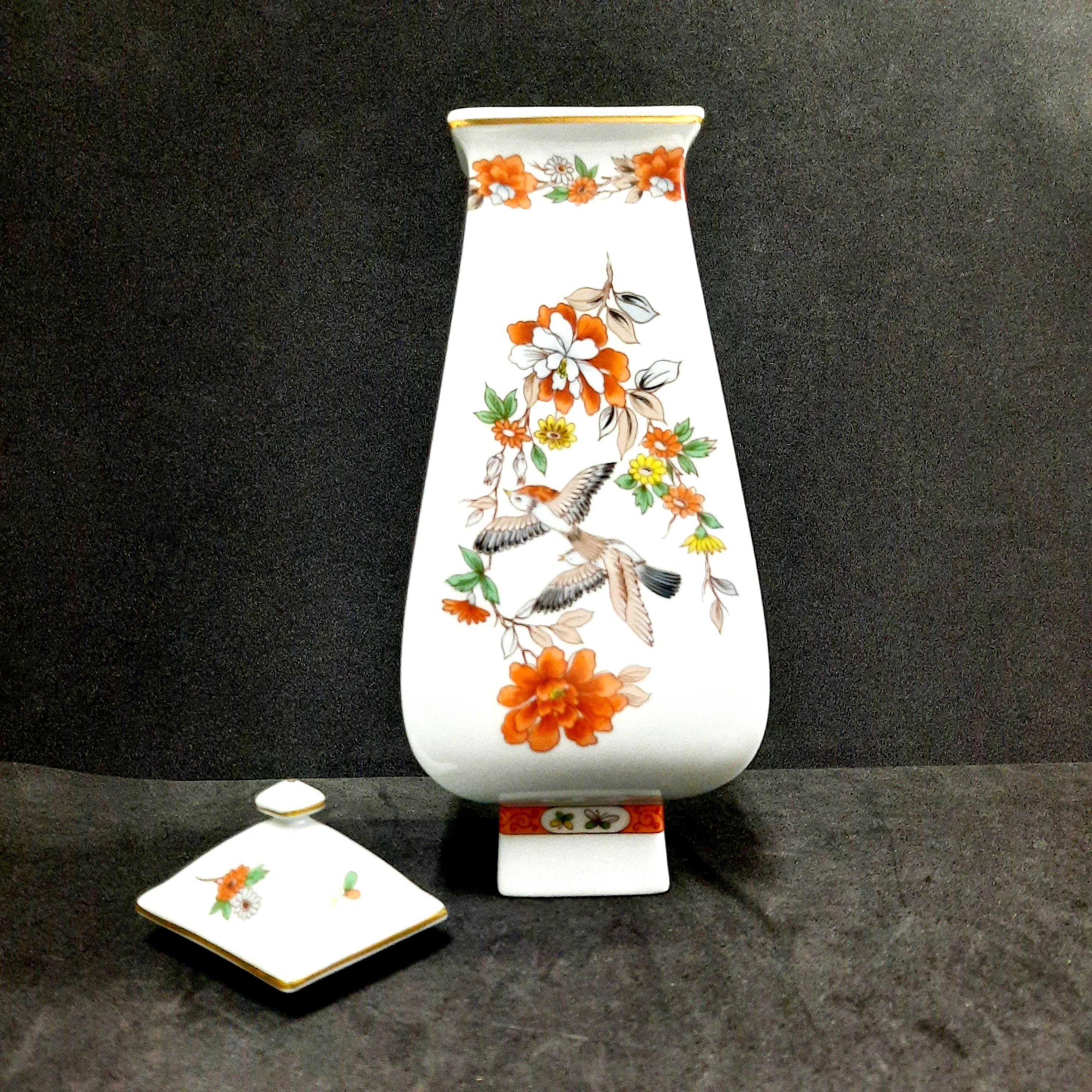 Vista Alegre Lidded Vase – Portuguese Porcelain With Birds and