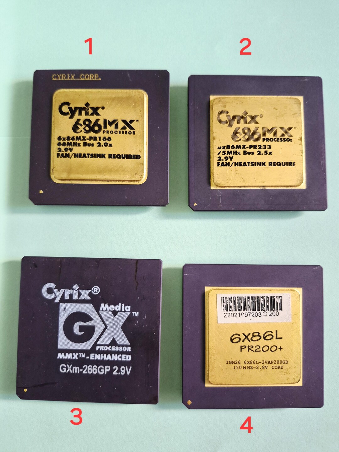Vintage Cyrix 6x86mx PR166, PR233, Mediagx Gxm Processors – Retro Tech ...