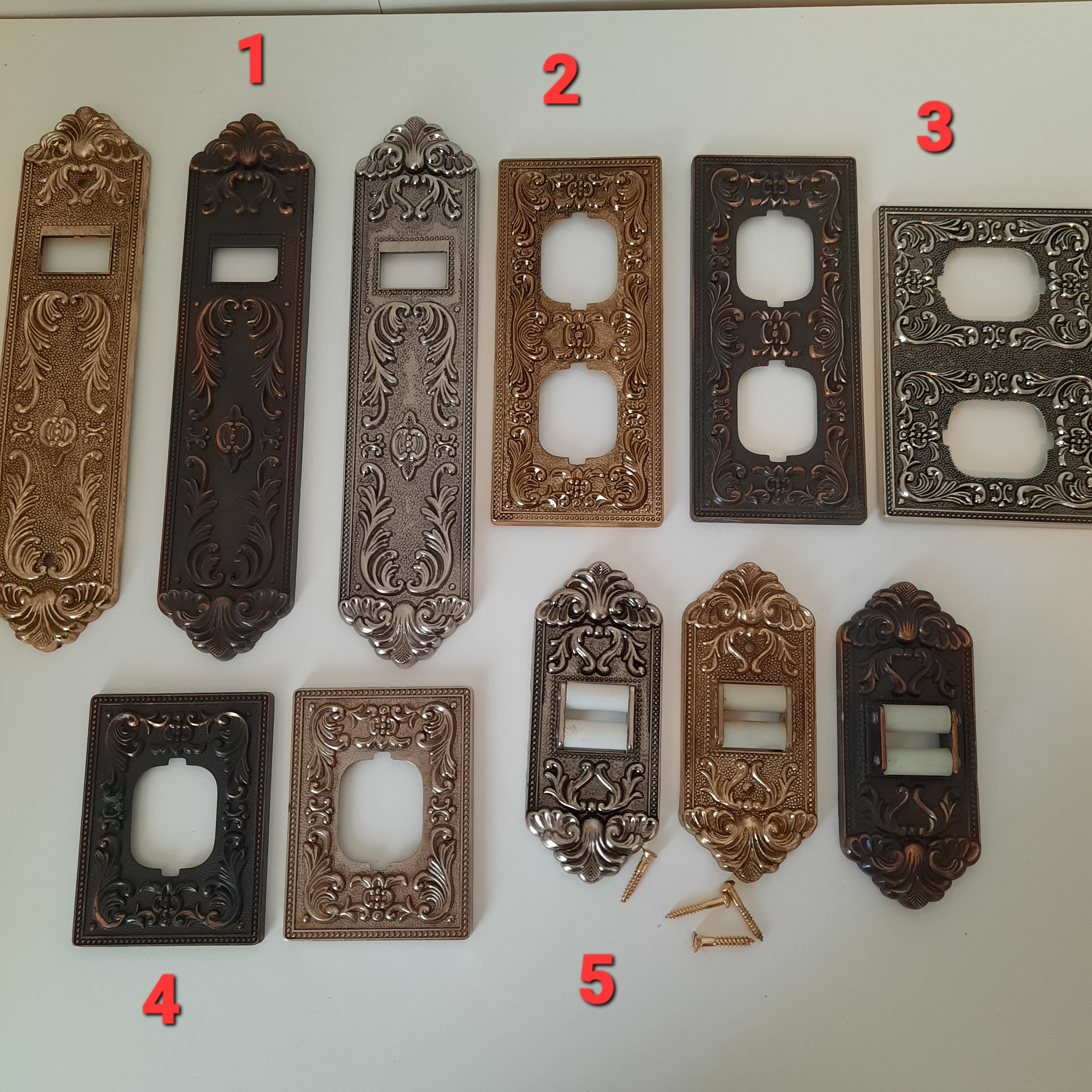Switch Cover. Decorative Frame for Sockets, Switches. Metal Plate for ...