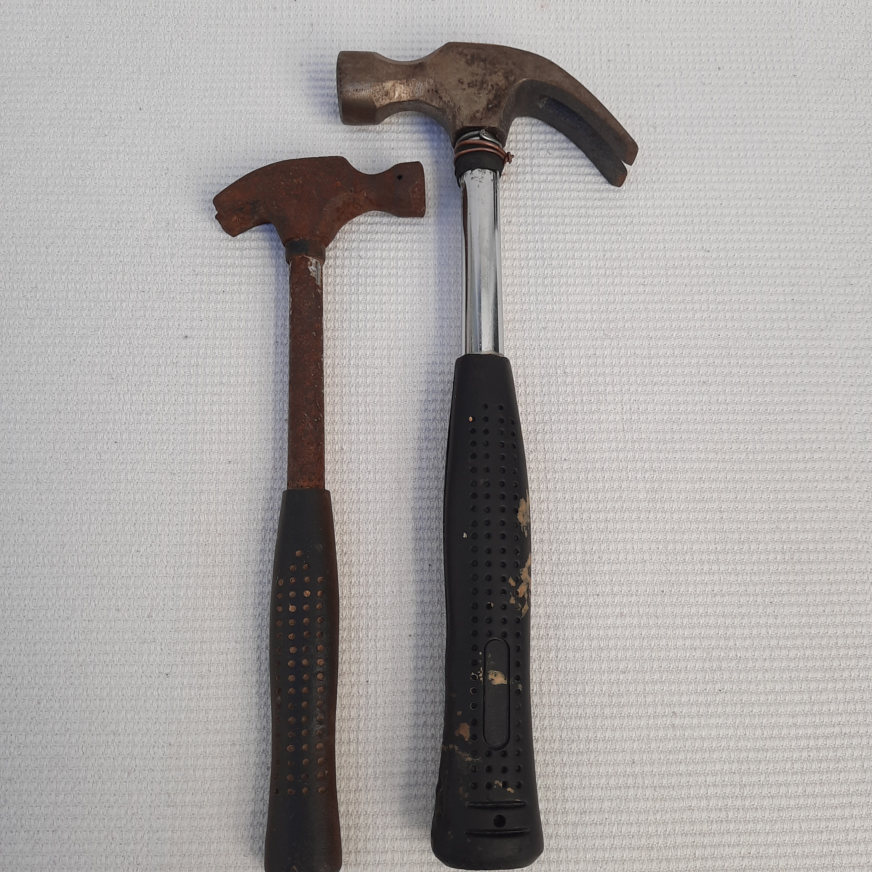 Hammer Without Rust Two Old Iron Hammers. Primitive Hand Tool. Decor. A Set of Hammers ...