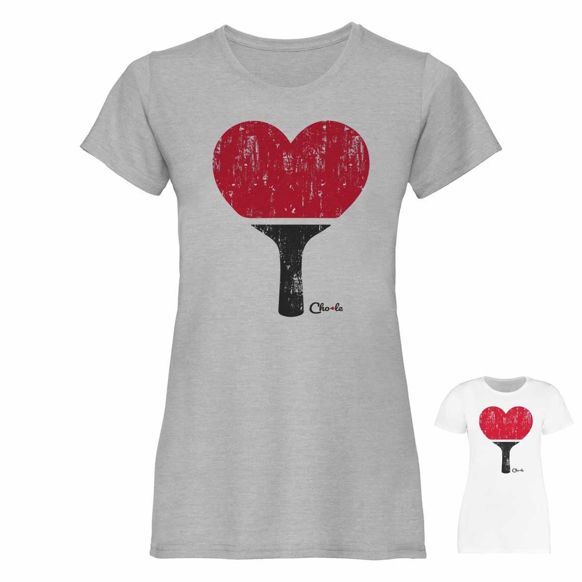 Chole™ Table Tennis Tshirt heart Table Tennis / Ping Pong Streetwear