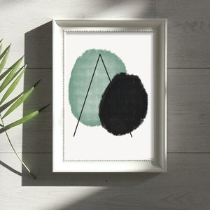 Arte moderno,Pintura abstracta,Impresión neutra, Impresión contemporánea,Impresión abstracta,Arte abstracto de pared,Arte de pared abstracto verde,Póster