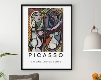 PABLO PICASSO - Girl Before a Mirror - Original Poster Moma