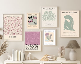 Matisse Gallery Wall Set, Flower Market, Kusama Yayoi Print (Digital Download)
