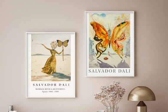 【額縁付き】 A2 ポスター サルバドール・ダリ 蝶 額縁付き】 A2 ポスター サルバドール・ダリ 蝶 額縁付き】 Salvador