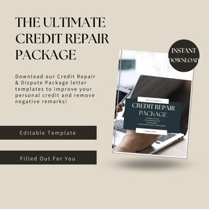 Credit Repair Letter Templates, Credit Repair Kit, Credit Repair Tips, Credit Dispute Letters, Credit Repair Plan, Credit Repair Coach