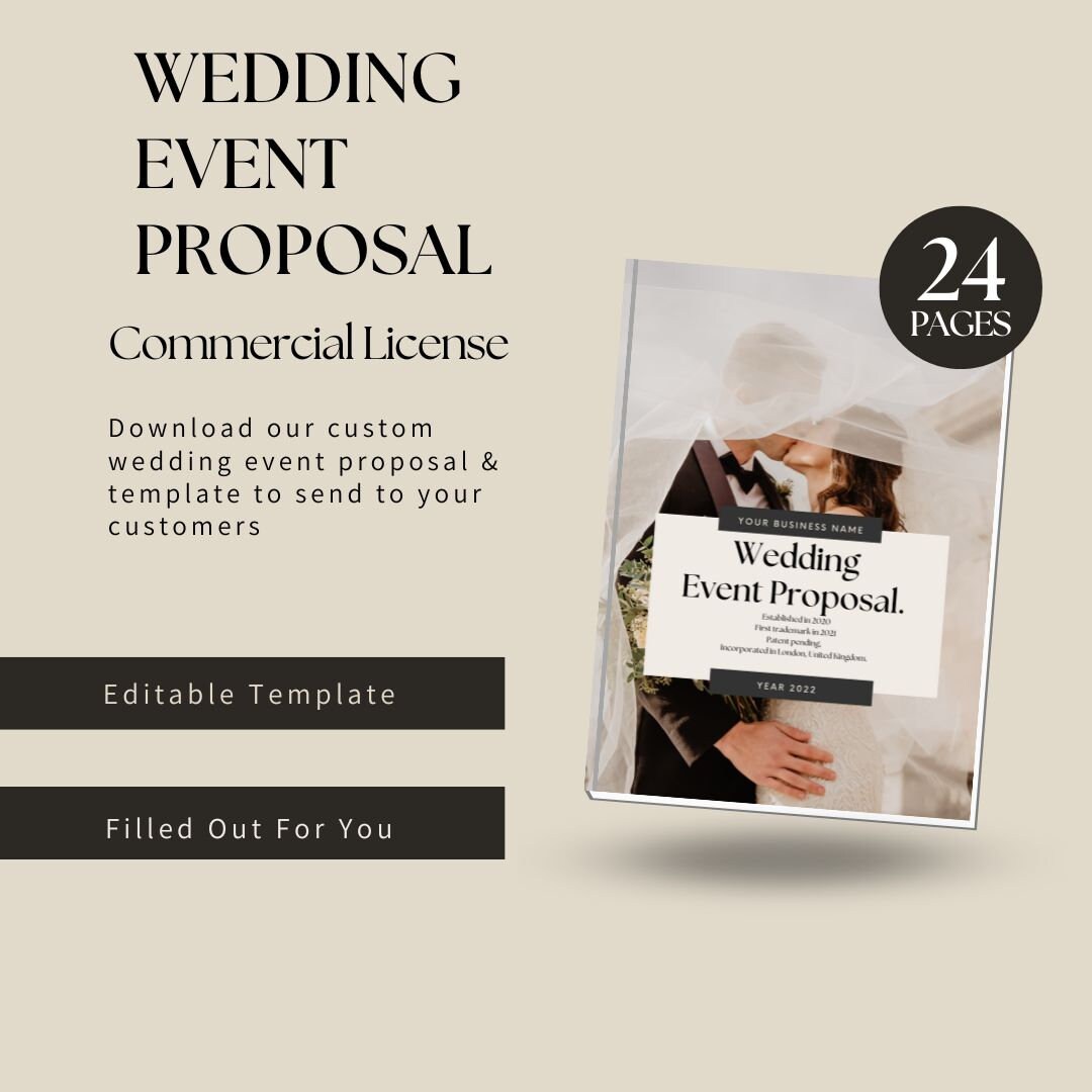 Commercial Wedding Business Plan, Digital Business Plan, Start-up ...