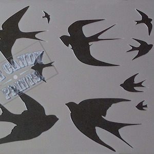Swallow  stencil