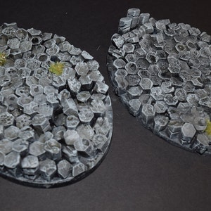 10 x Hex World-bases 40,50,120 mm