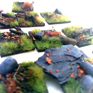 Autumn woodland bases various sizes