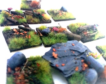 Herbst Wald Basen verschiedene Größen