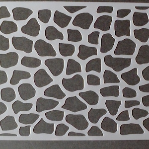 Giraffe skin stencil