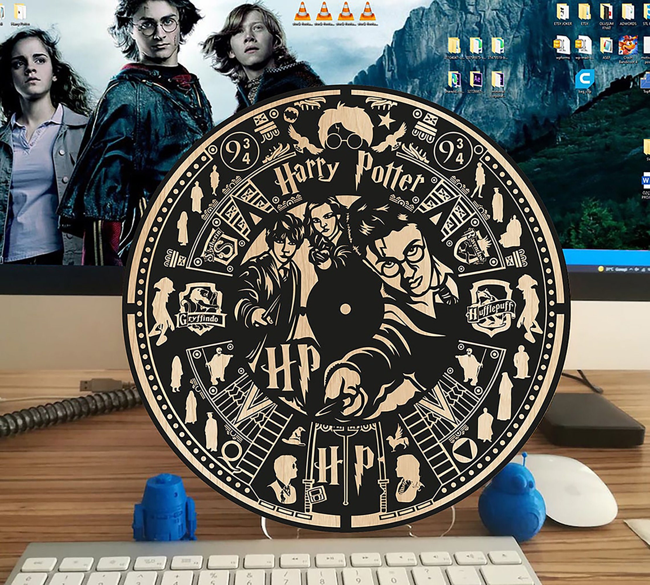 Harry Potter Mirror of Erised Nook Lamp - Made on a Glowforge - Glowforge  Owners Forum