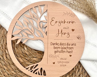 Geschenk für Kita Erzieherin. Abschiedsgeschenk Erzieherin Kita. Personalisiertes Geschenk Kita Abschied.  Danke Geschenk Erzieher mit Namen