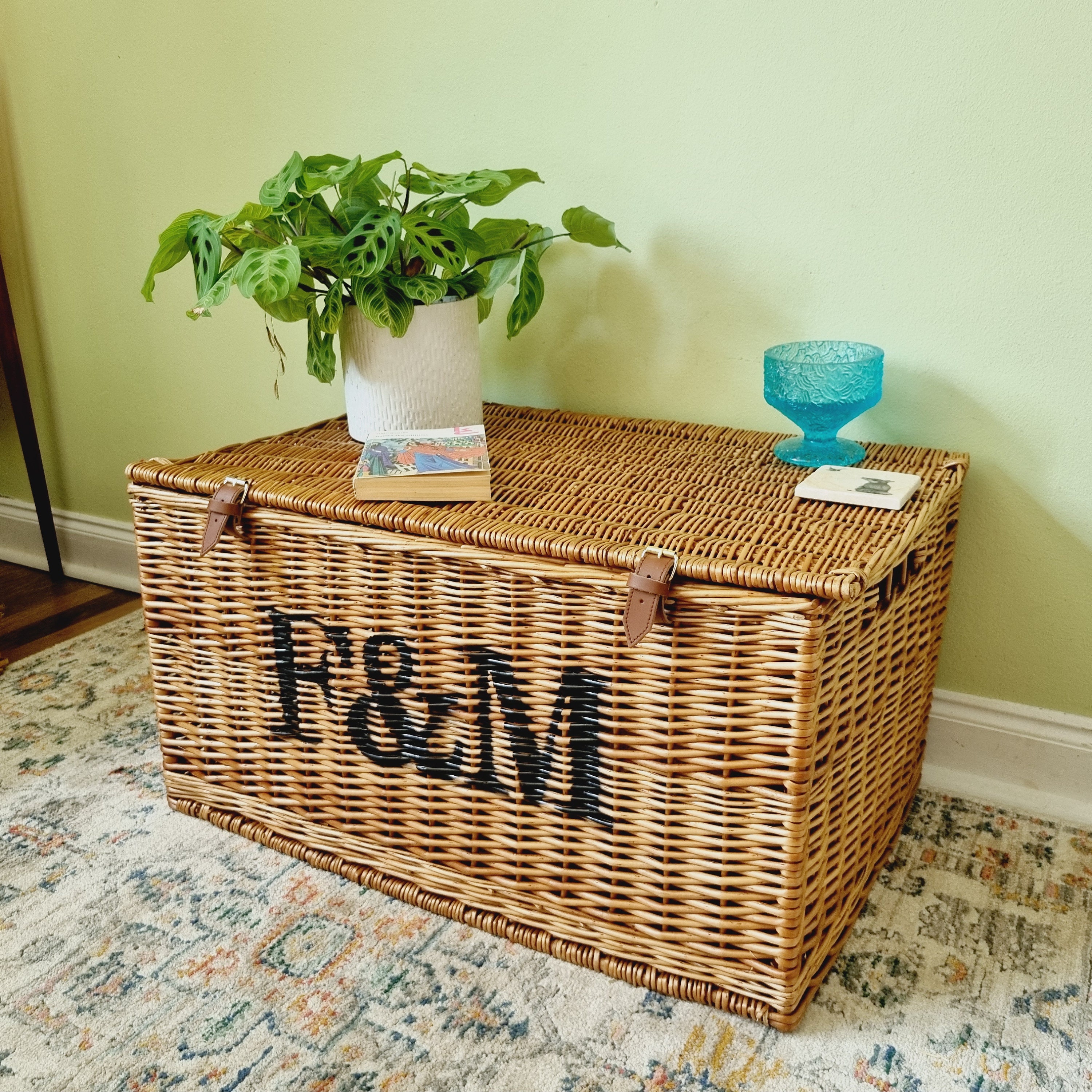Very Large XXXL Fortnum and Mason F&M Wicker Hamper Basket