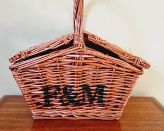 Fortnum Mason Wicker Hamper Mini Huntsman Picnic Small Handle Basket