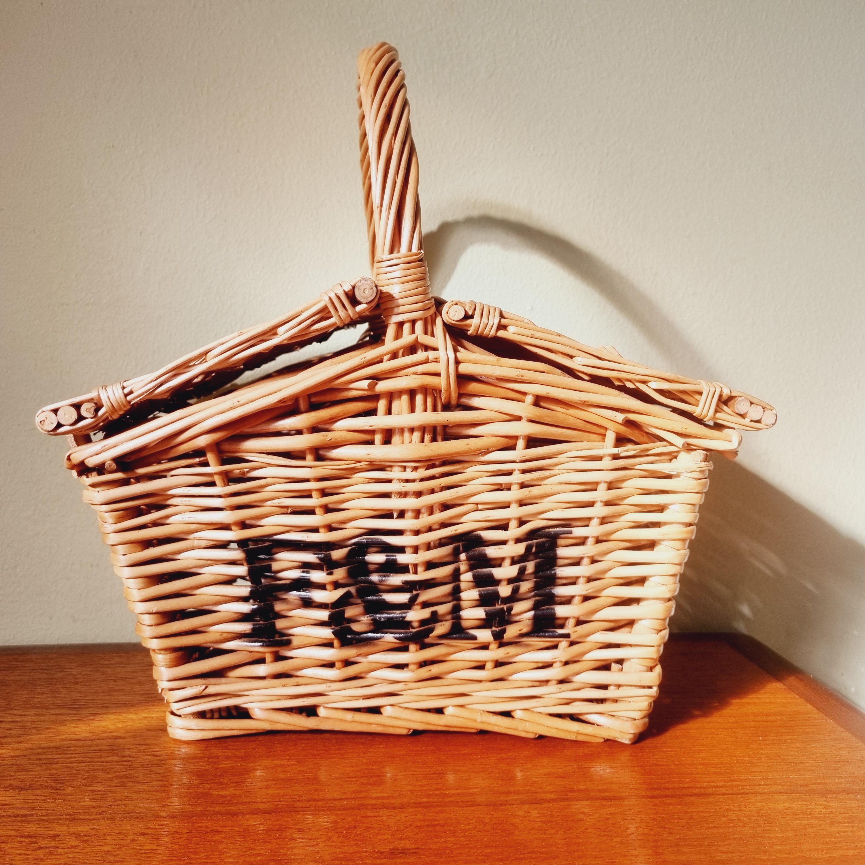 Fortnum Mason F&M Light Wicker Hamper Mini Huntsman Picnic Small