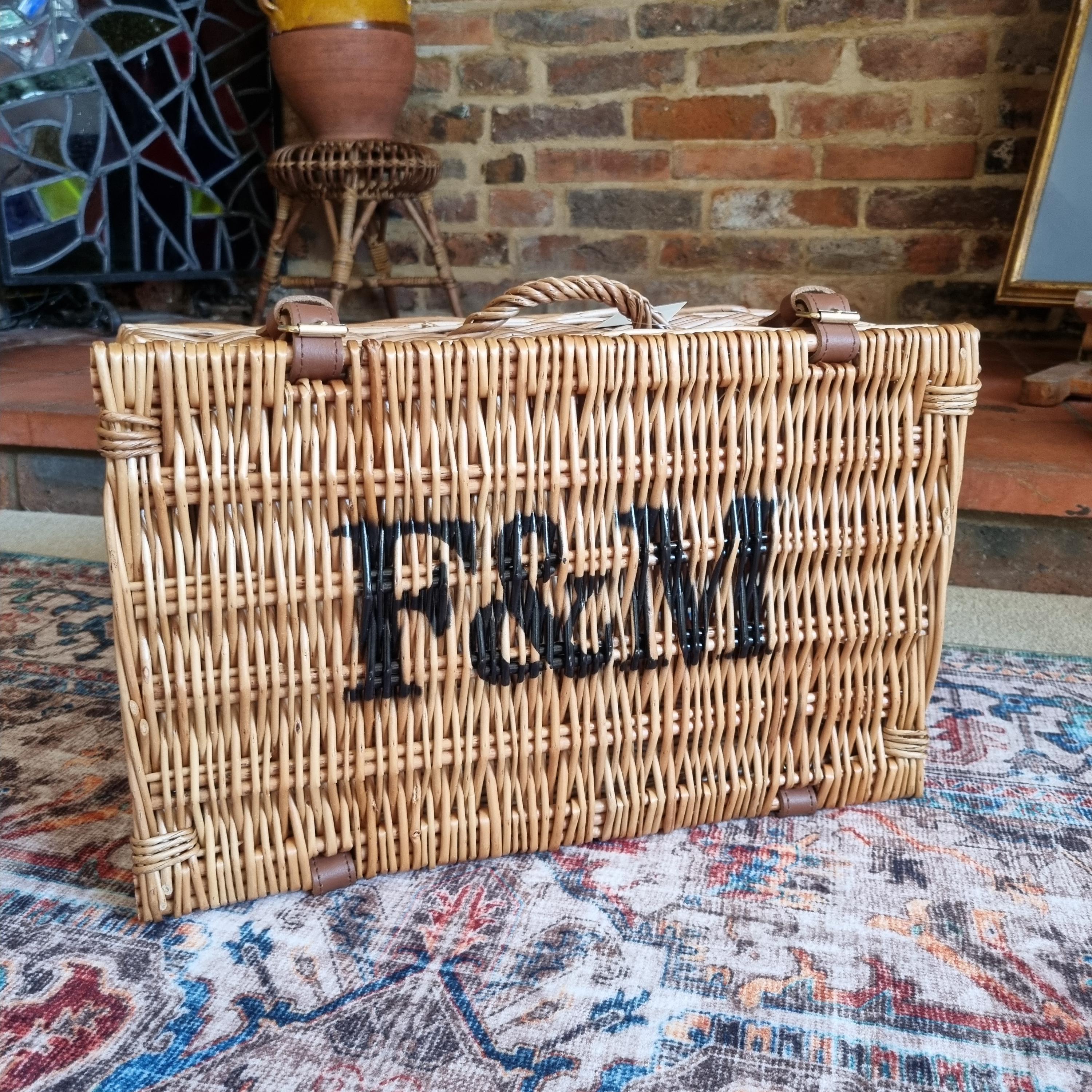 Small F&m Picnic Basket - Etsy UK
