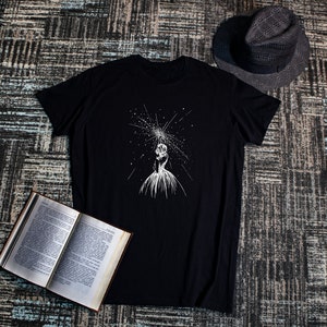 Stargazing T-Shirt / Unisex ultrasoft short-sleeved regular fit black shirt